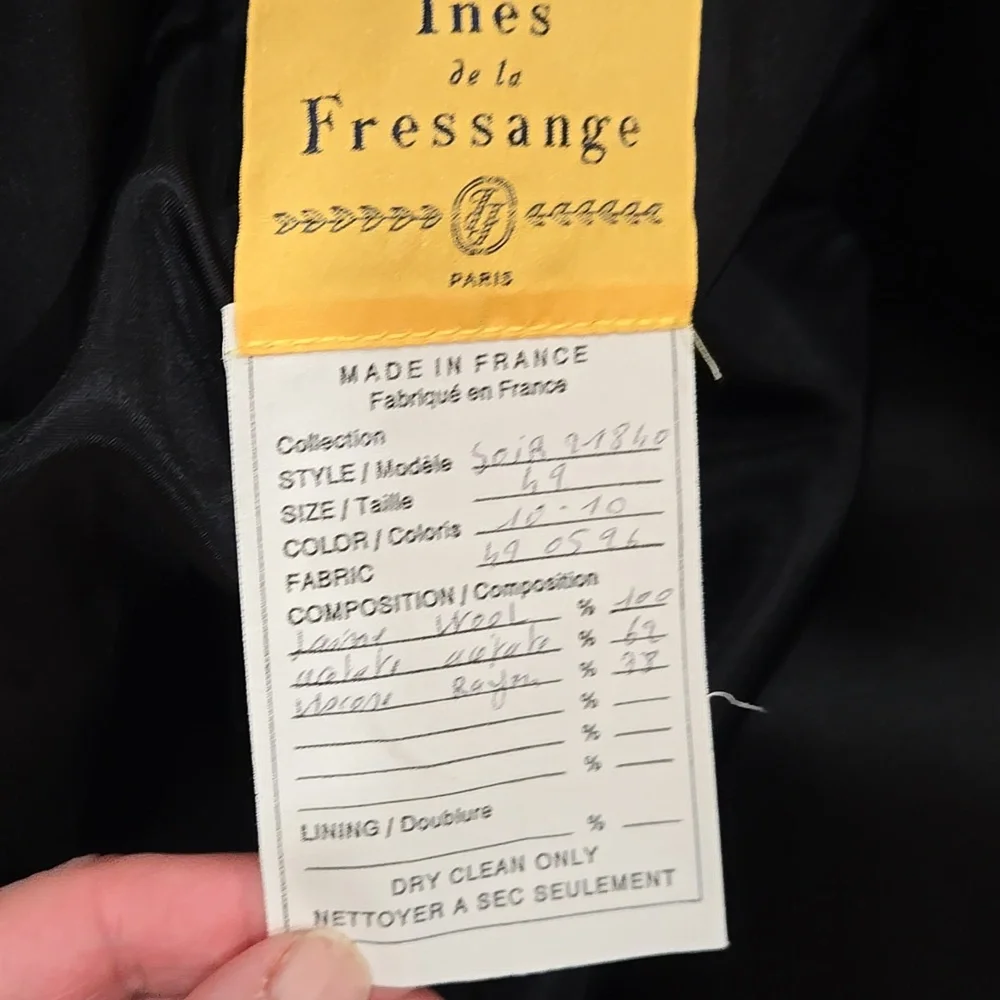 INES DE LA FRESSANGE Women's Blazer!! - Picture 7 of 8